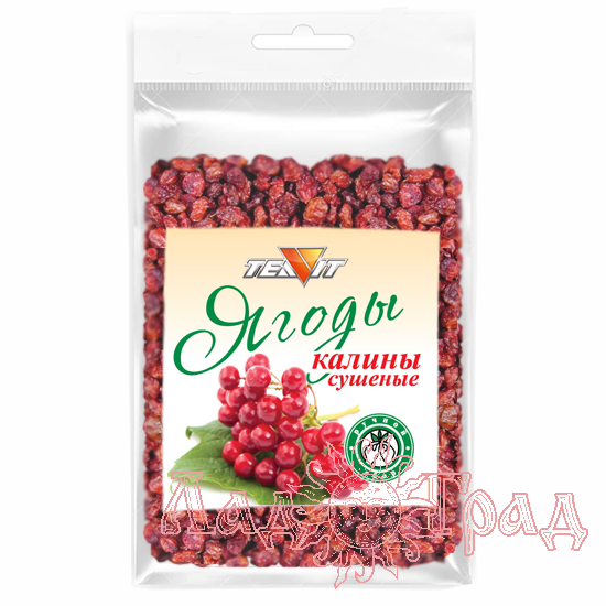 Ягоды КАЛИНЫ сушёные (цельные), 50 гр