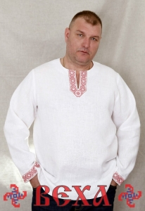Рубаха мужская Урожайная, 62 размер, белый