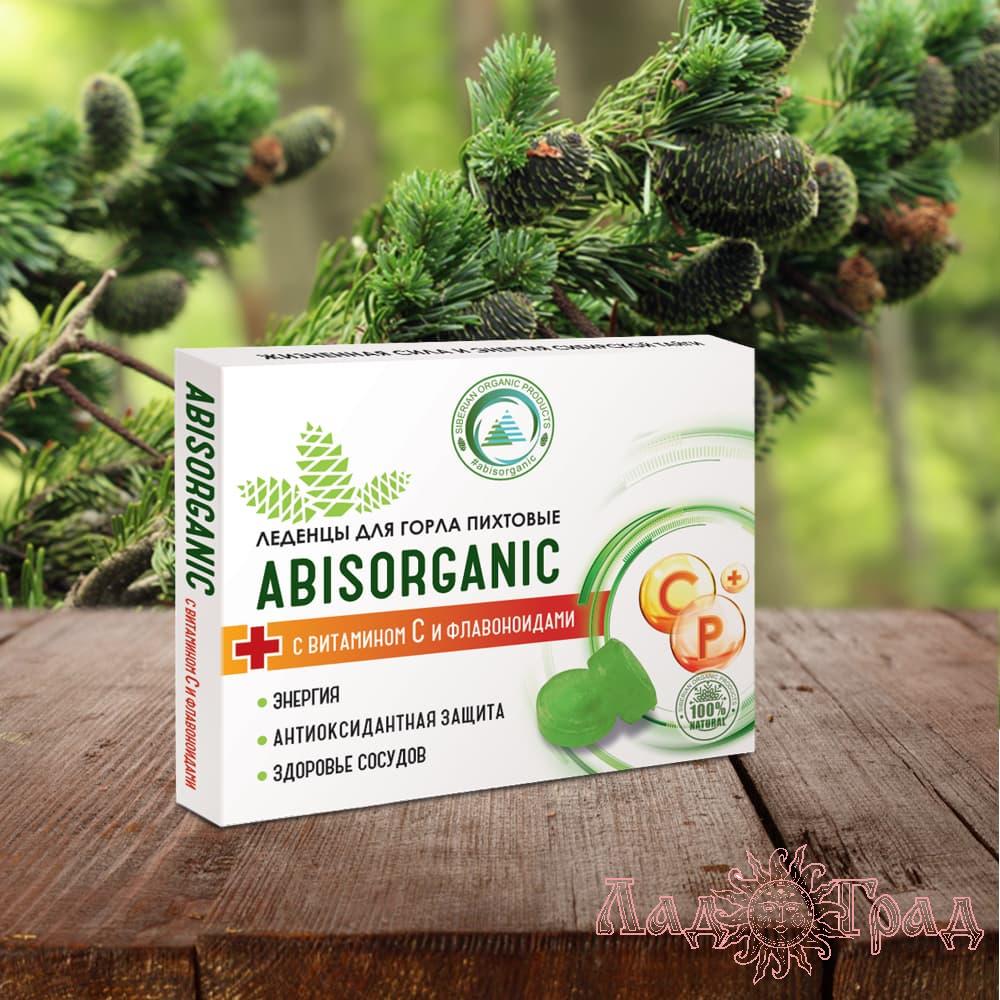 Леденцы Abis organic пихтовые с витамином С и флавоноидами, 10 шт