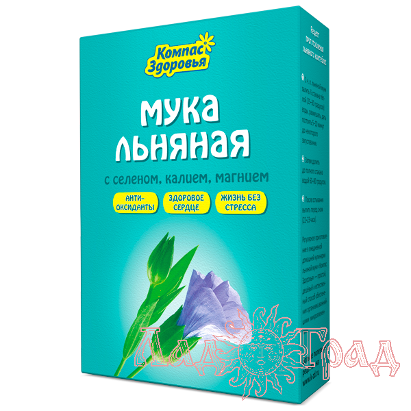 Мука льняная с селеном, калием, магнием, 300 гр