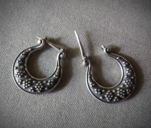 Серьги казачьи, донские, посеребрение