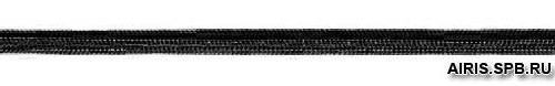 Шнур эластичный круглый 0370-1100 чёрный, 1 мм