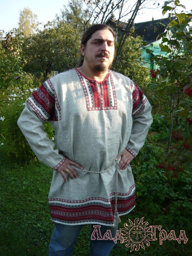 Рубаха мужская льняная 