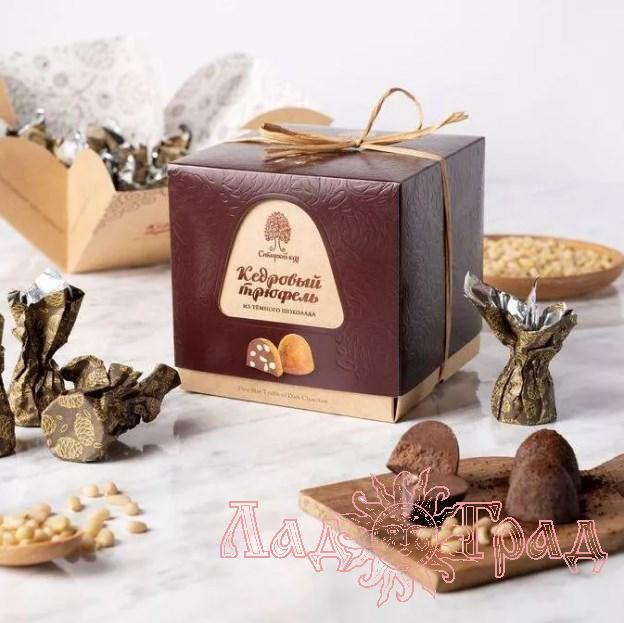 Кедровый трюфель из тёмного шоколада, 120 г