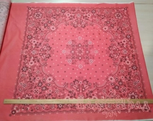 Ситец платочный розово-красный ш95 (20143-4)