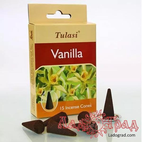 Благовония-конусы Tulasi Vanilla 