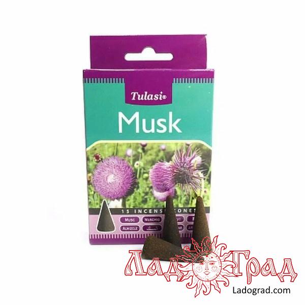Благовония-конусы Tulasi Musk 