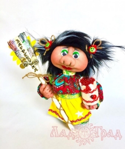 Текстильная кукла Загребушка