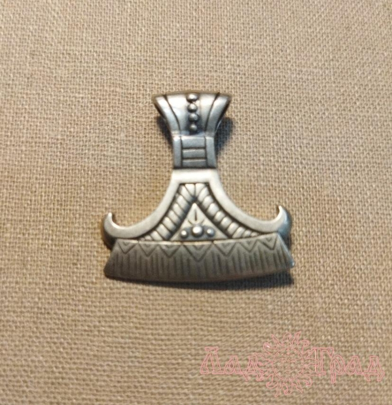 Подвес Секира Беларуса1 ЯР15 (оберег, белый металл)