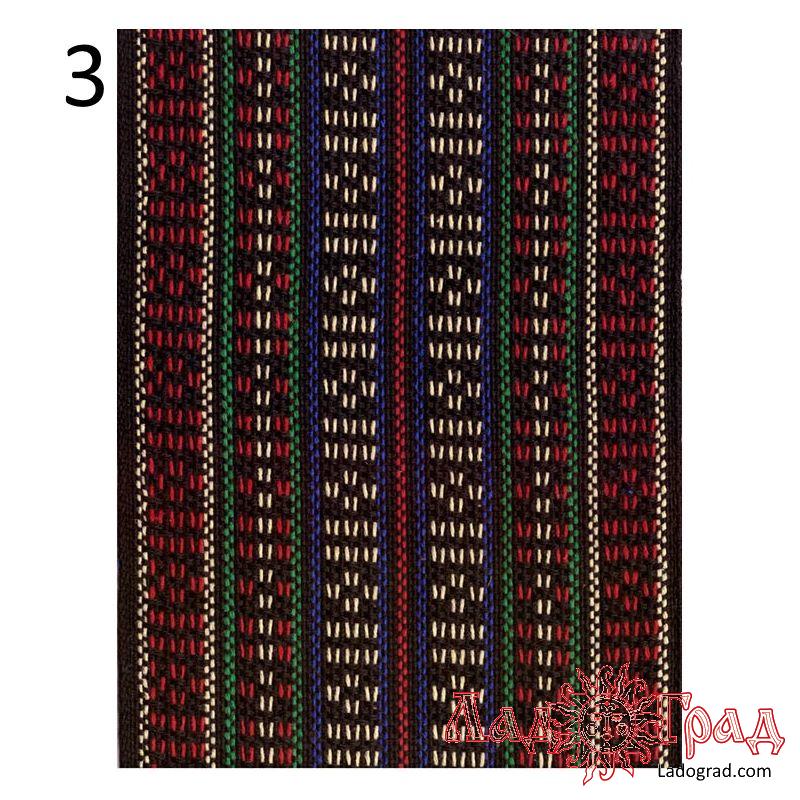Кушак, лента для поясов 12см чёрный (9857-5)