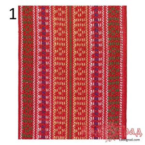 Кушак, лента для поясов 12см красный (9857-1)