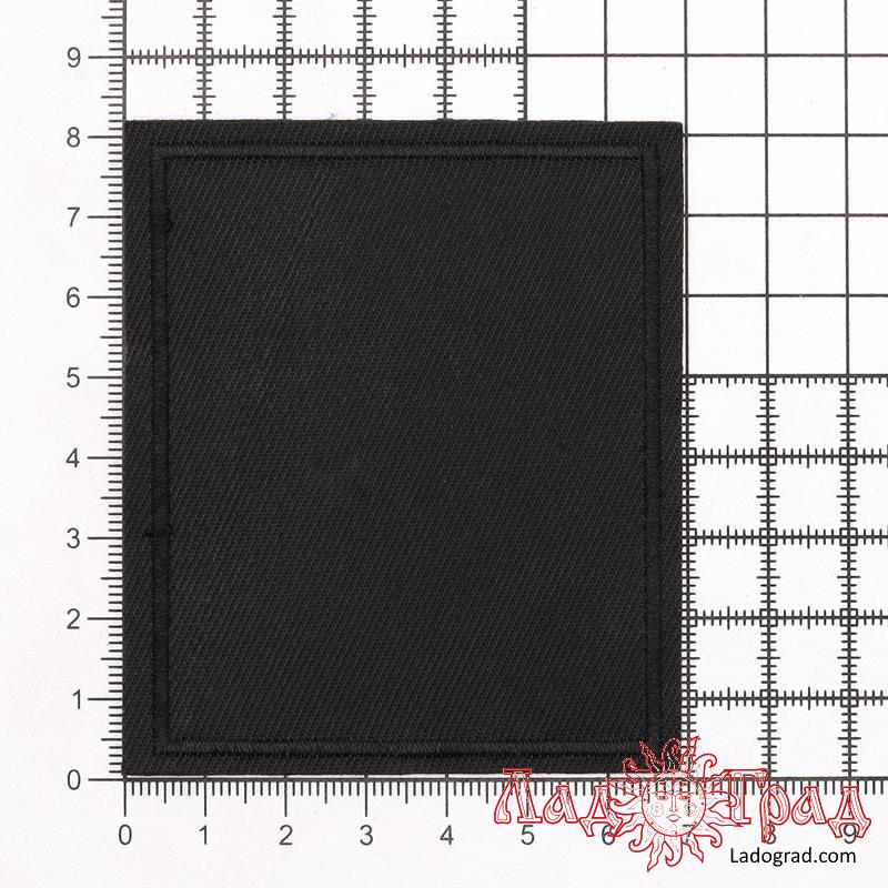 Термоаппликация 68*80 мм (black/черный)