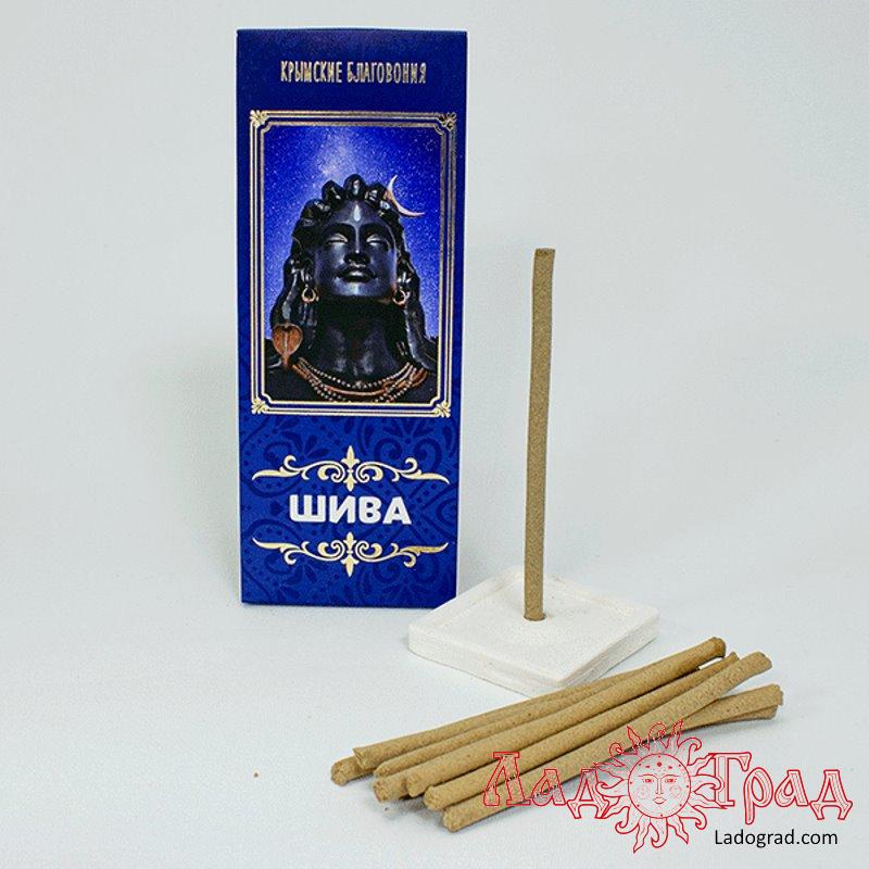 Благовония безосновные ШИВА (10 шт) с подставкой