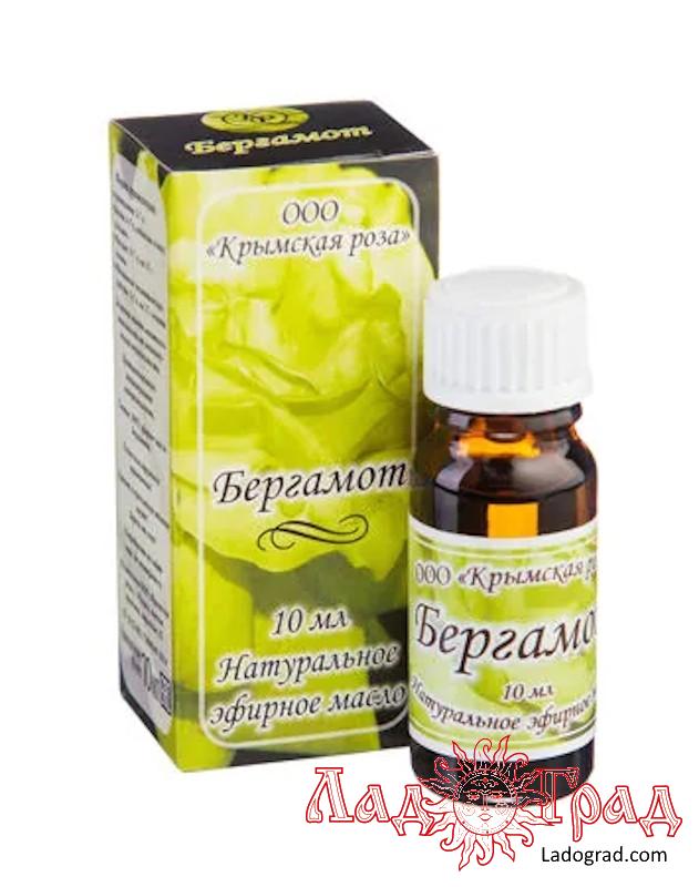 Эфирное масло 100% БЕРГАМОТ 10 мл (Крымская роза)