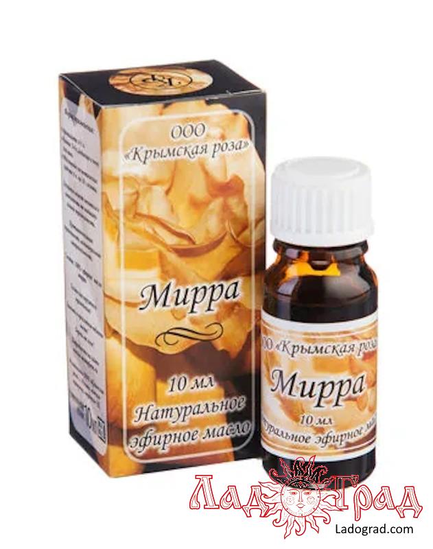Эфирное масло 100% МИРРА 10 мл (Крымская роза)