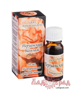 Эфирное масло 100% ПЕРУАНСКИЙ БАЛЬЗАМ 10 мл (Крымская роза)