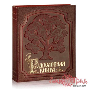Родословная книга Изысканная с незолочёным древом (кожа)