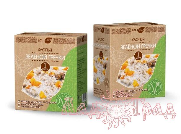 Хлопья зеленой гречки, 400 гр.