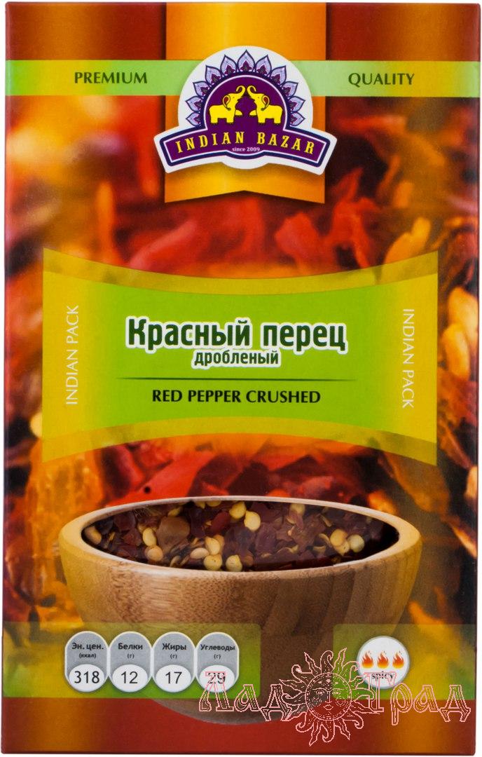 Красный перец дроблённый INDIAN BAZAR, 75 гр