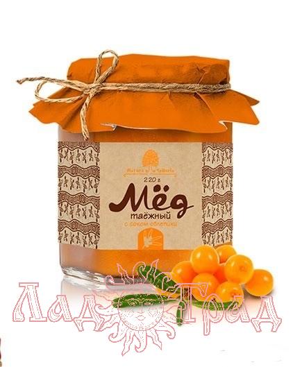 Мёд "Таёжный" с соком облепихи, 220 гр