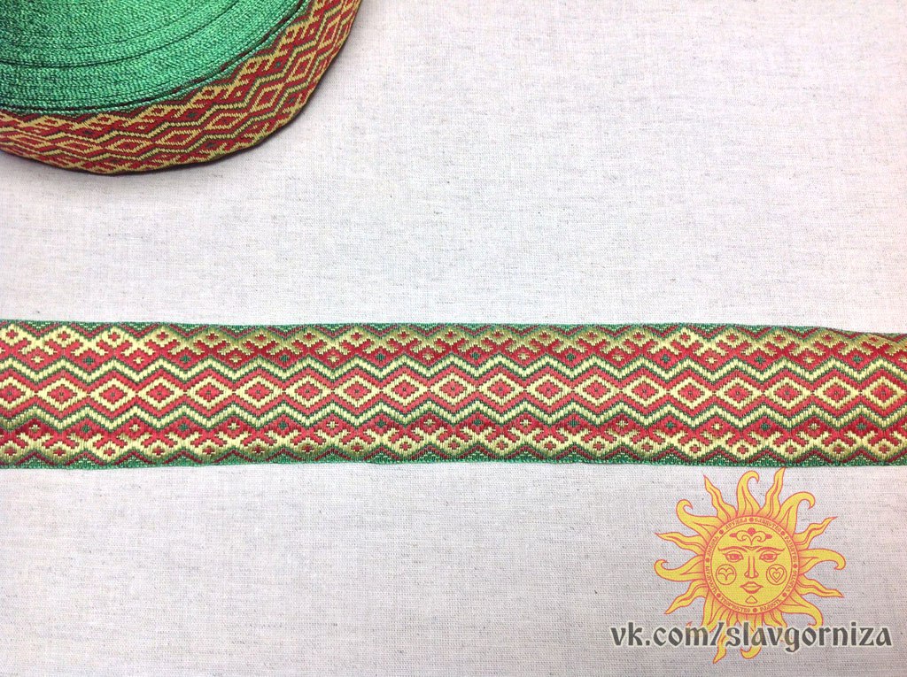 Лента отд. жаккард 9433-4, 50 мм