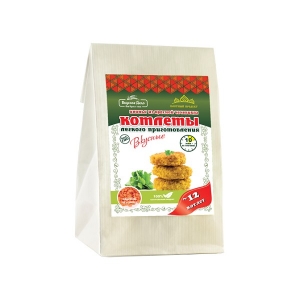 Котлеты "Вкусное дело" из красной чечевицы с чесноком и специями, 230 гр