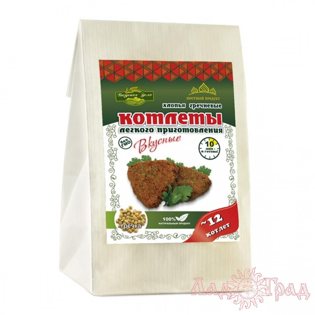 Котлеты "Вкусное дело" гречневые с чесноком и специями, 230 гр