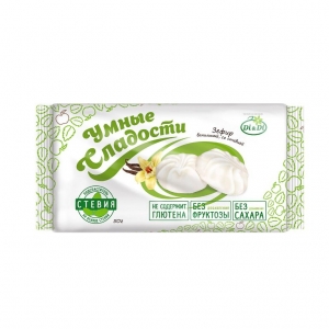 Зефир «Умные сладости» ванильный со стевией  50г