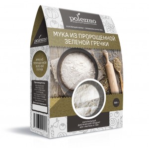 Мука из пророщенной зеленой гречки 500г/20