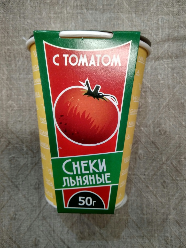 Хлебцы льняные с томатом 50гр. стакан