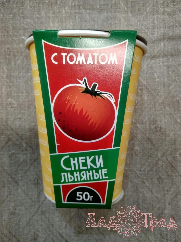Хлебцы льняные с томатом 50гр. стакан