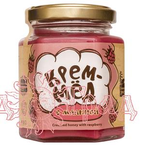 Крем-мёд с малиной, 220 гр