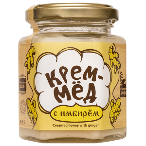 Крем-мёд с имбирём, 220 гр