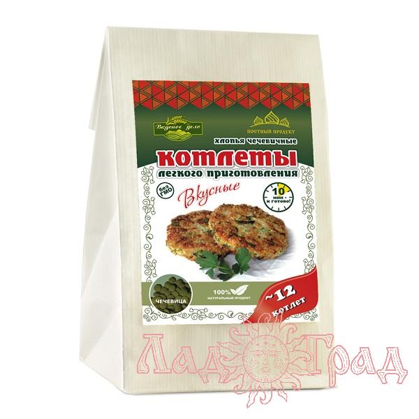 Котлеты "Вкусное дело" чечевичные с чесноком и специями, 230 гр