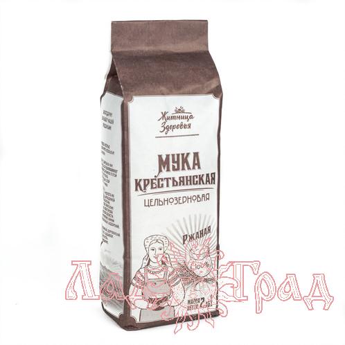 Мука ржаная цельнозерновая Крестьянская, 900 гр