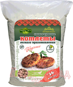 Котлеты "Вкусное дело" нутовые хлопья, 500 гр