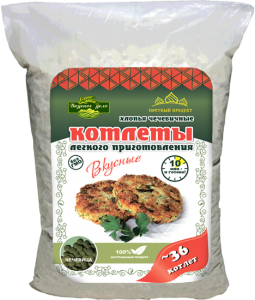 Котлеты "Вкусное дело" чечевичные хлопья, 500 гр