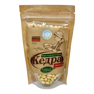 Ядро ореха кедрового (ручная переборка ядра), дой-пак 100 гр