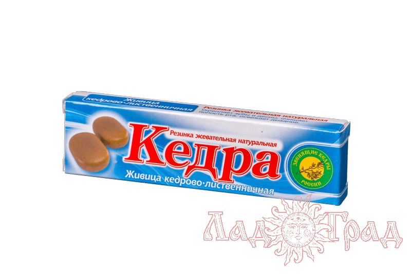 Смолка жевательная КЕДРА кедрово-листв. 4шт.