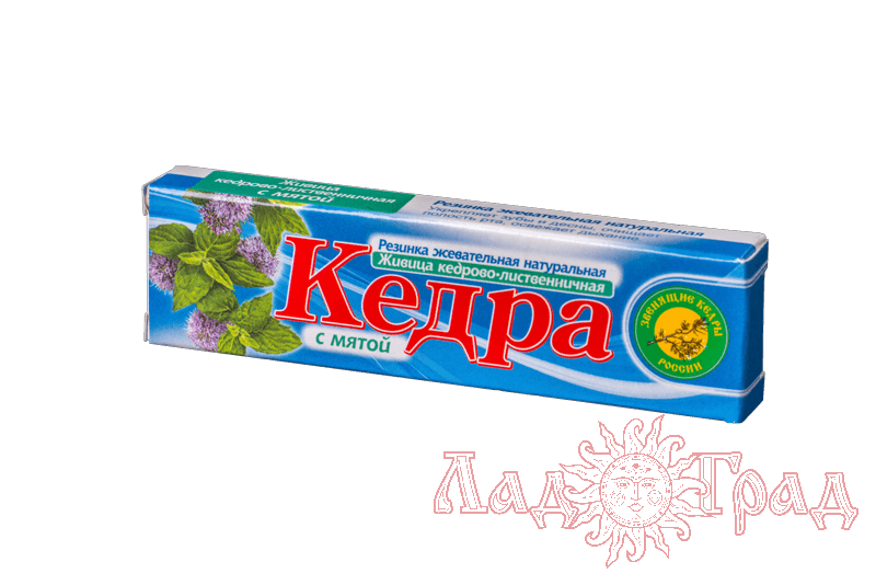 Смолка жевательная КЕДРА кедрово-листв. с мятой 4шт.
