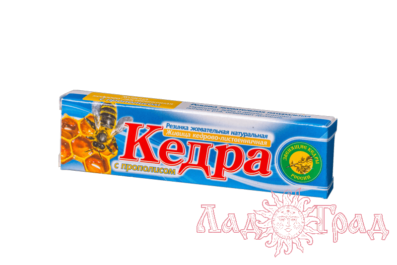 Смолка жевательная КЕДРА кедрово-листв. прополис 4шт