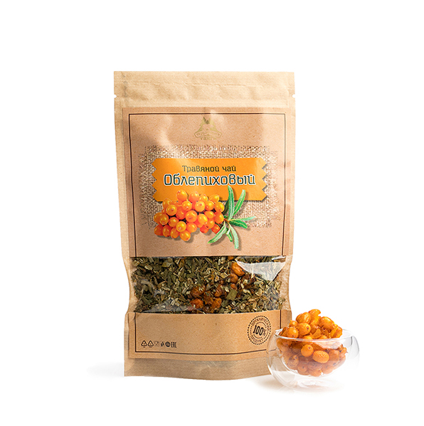 Травяной чай "Облепиховый", Территория тайги, 50 гр