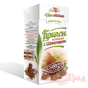 Крипсы яблочные с ШОКОЛАДОМ, 30 гр