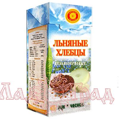 Хлебцы льняные ЛУК+ЧЕСНОК, 80 гр