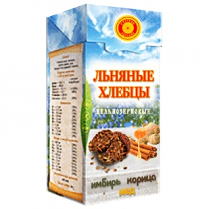 Хлебцы льняные ИМБИРЬ+КОРИЦА+МЁД, 80 гр